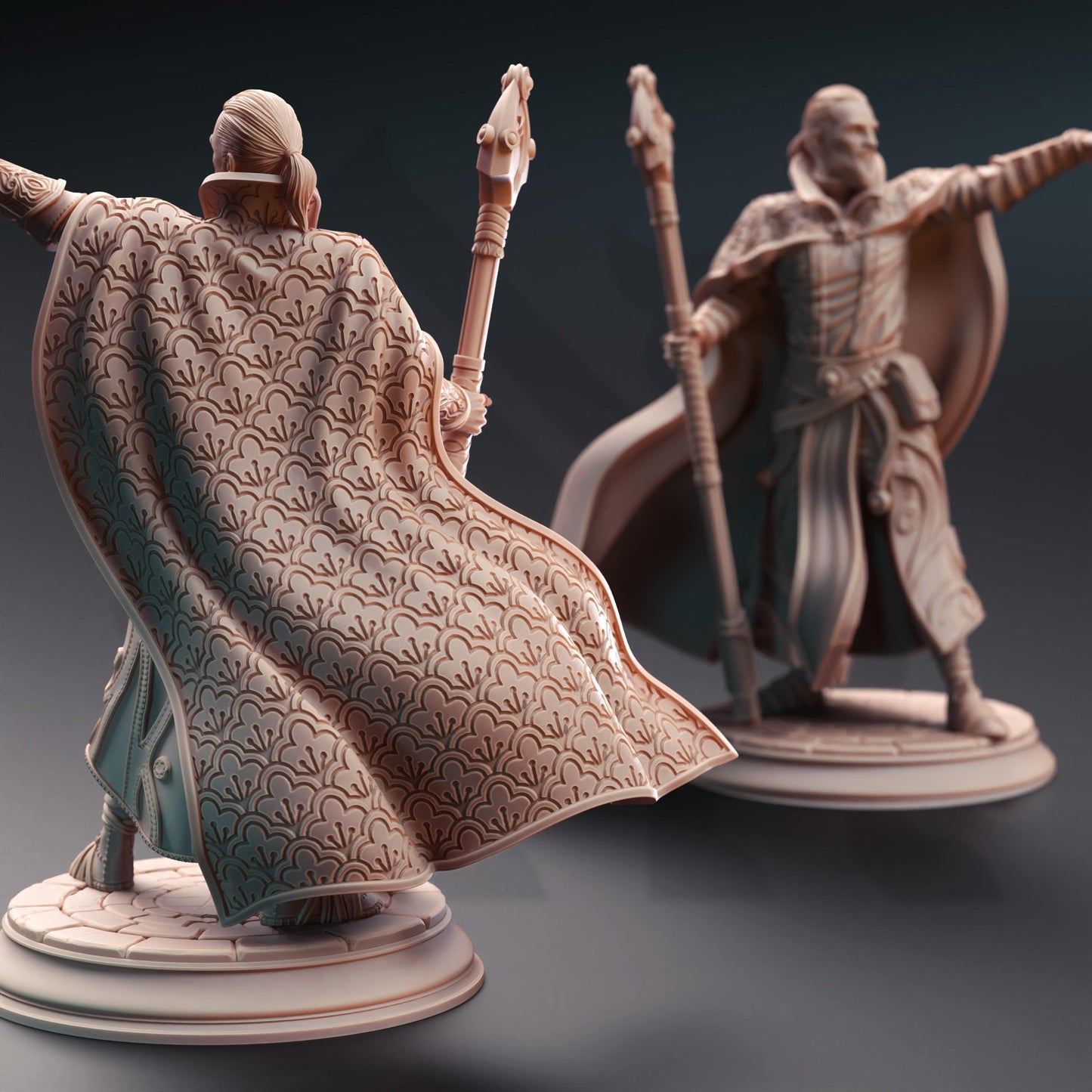 Human Illusionist Wizard - Jonas the Trick (Medium) - 3D Printed Tabletop Figure for Dungeons & Dragons, DnD, Pathfinder RPGs, TTRPG