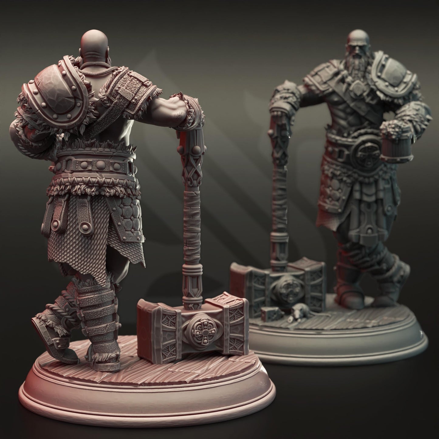 Human Berserker Barbarian - Froth the Belligerent (Medium) - 3D Printed Tabletop Figure for Dungeons & Dragons, DnD, Pathfinder RPGs, TTRPG