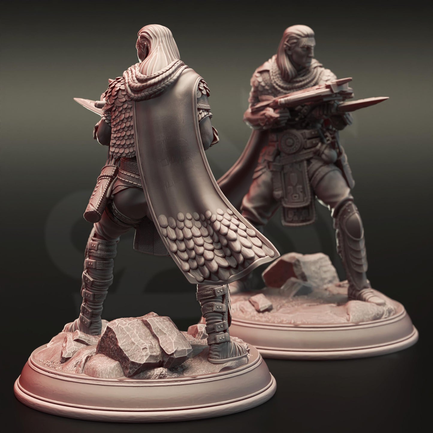 Yuan Ti Rogue Assassin - Shyamiri (Medium) - 3D Printed Tabletop Figure for Dungeons & Dragons, DnD, Pathfinder RPGs, TTRPG