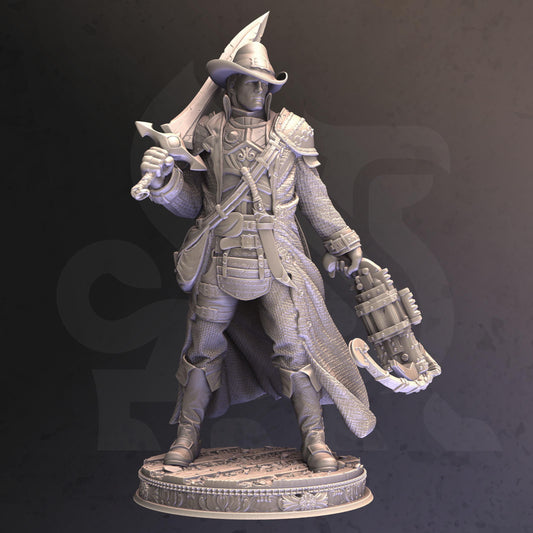 Vampire Hunter - Valter Brookes (Medium) - Tabletop Figure for Dungeons & Dragons, DnD, Pathfinder RPGs, TTRPG