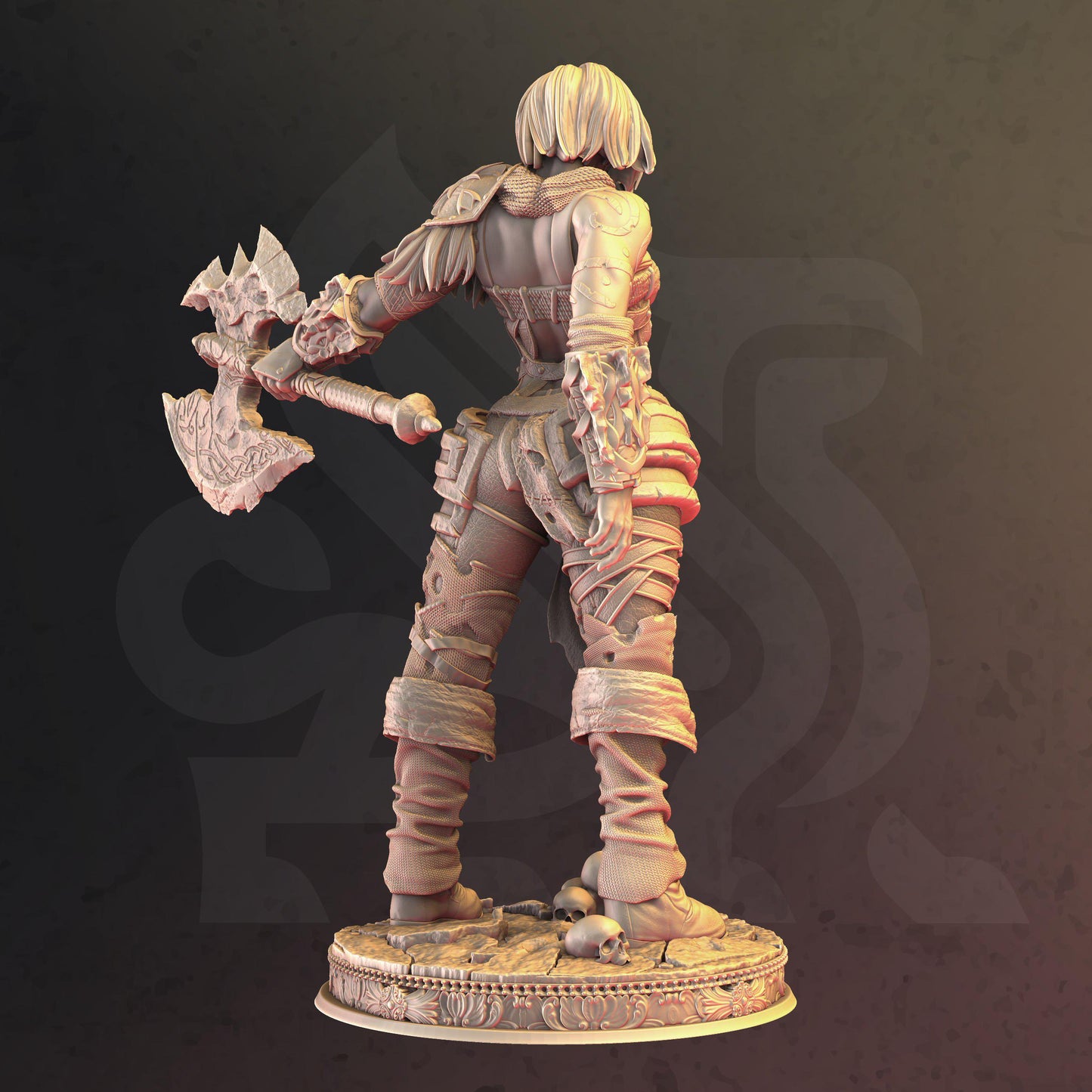 Goliath Barbarian - Agga - Tabletop Figure for Dungeons & Dragons, DnD, Pathfinder RPGs, TTRPG