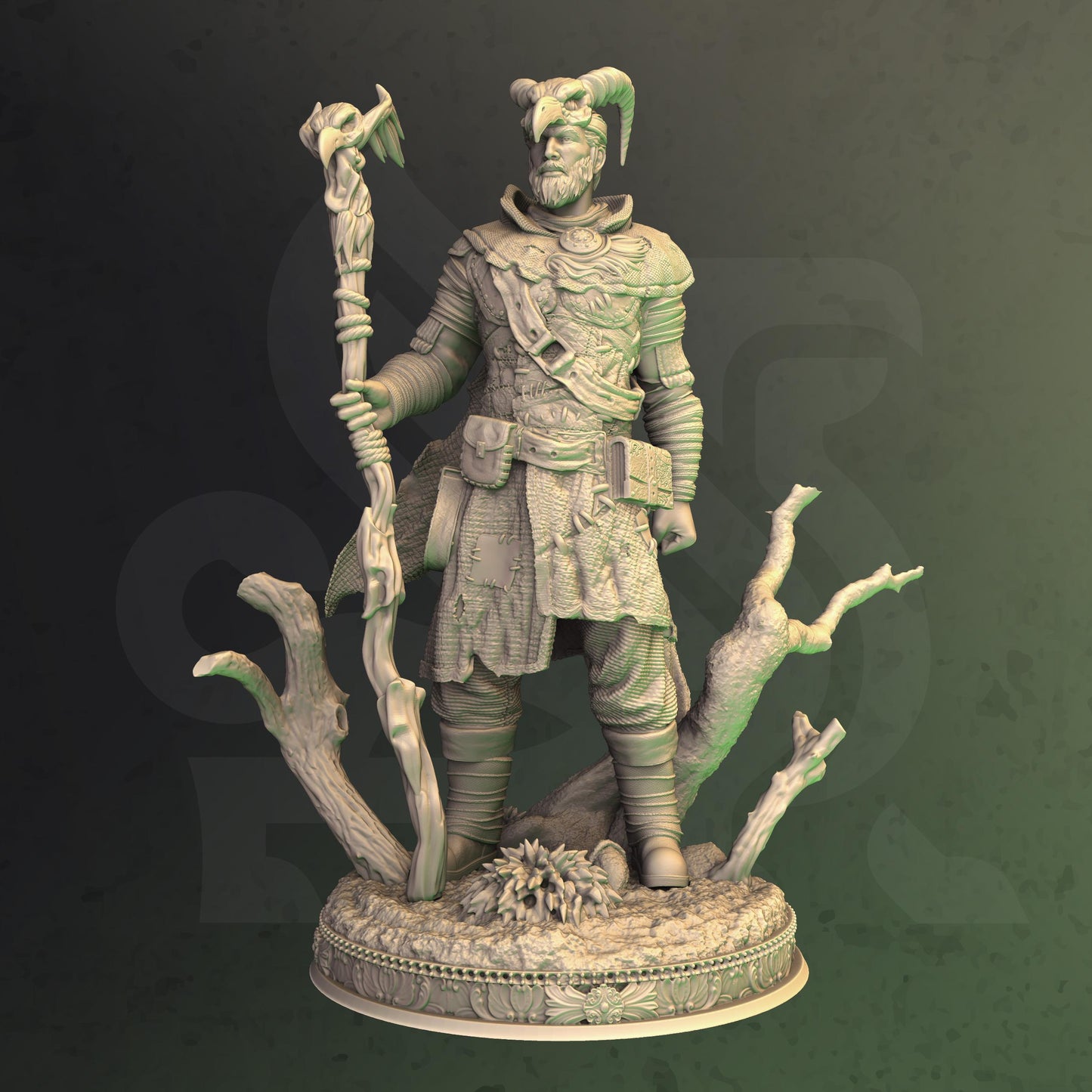 Tiefling Druid - Noranor - Tabletop Figure for Dungeons & Dragons, DnD, Pathfinder RPGs, TTRPG