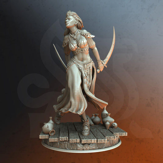 Sword Dancer - Nahida - Tabletop Figure for Dungeons & Dragons, DnD, Pathfinder RPGs, TTRPG