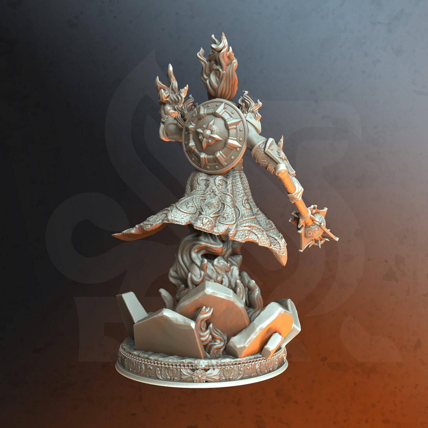 Sun Cleric - Suraci - Tabletop Figure for Dungeons & Dragons, DnD, Pathfinder RPGs, TTRPG