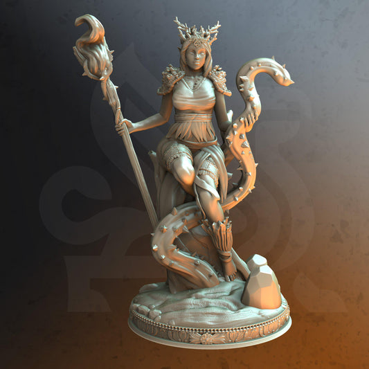 Rheda The Revered - Elven Druid - Tabletop Figure for Dungeons & Dragons, DnD, Pathfinder RPGs, TTRPG