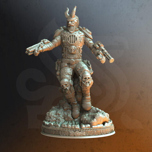 Raider Pilot – Bjorn Branndanser - Tabletop Figure for Dungeons & Dragons, DnD, Pathfinder RPGs, TTRPG