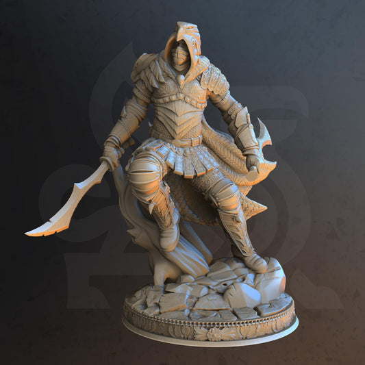 Crimson Shadow – Serran - Tabletop Figure for Dungeons & Dragons, DnD, Pathfinder RPGs, TTRPG