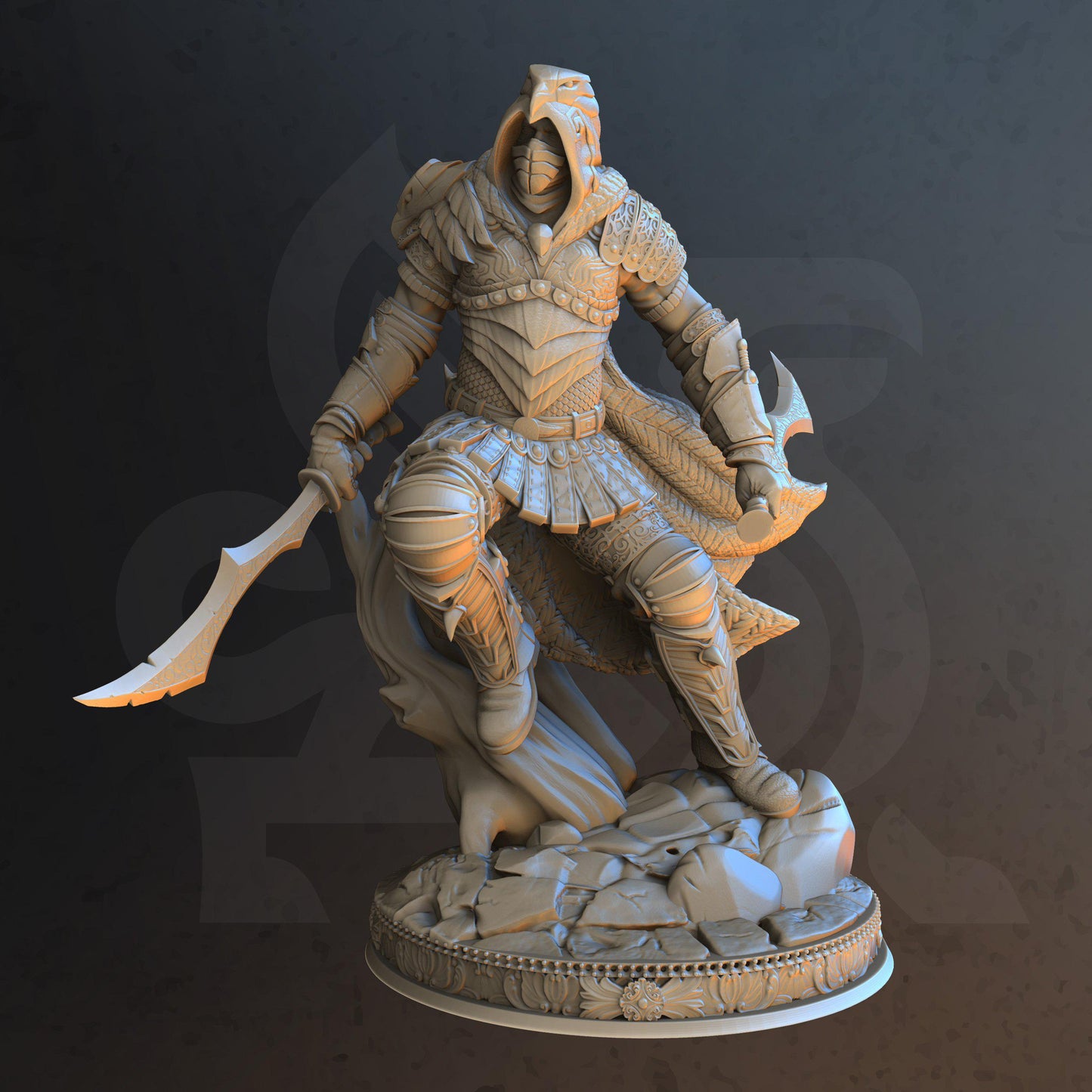 Crimson Shadow – Serran (Medium) - Tabletop Figure for Dungeons & Dragons, DnD, Pathfinder RPGs, TTRPG