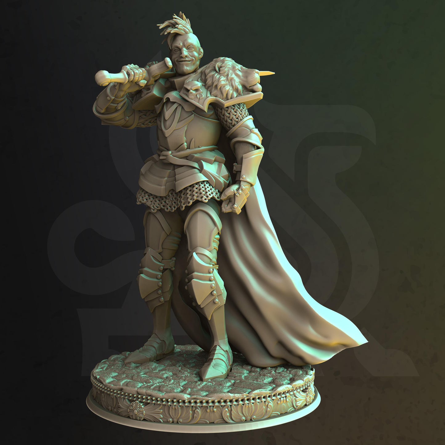 Champion Of The Claw - Pride (Medium) - Tabletop Figure for Dungeons & Dragons, DnD, Pathfinder RPGs, TTRPG