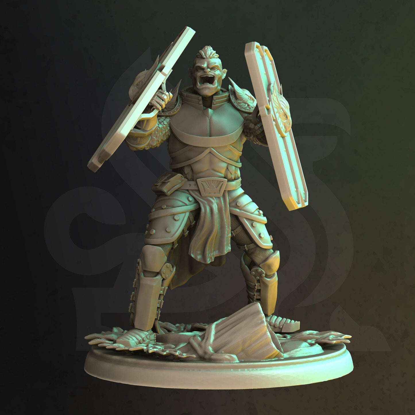 Vanguard - Trenon - 3D Printed Tabletop Figure for Dungeons & Dragons, DnD, Pathfinder RPGs, TTRPG