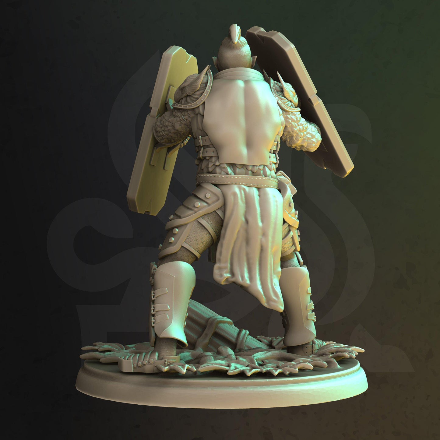 Vanguard - Trenon - 3D Printed Tabletop Figure for Dungeons & Dragons, DnD, Pathfinder RPGs, TTRPG