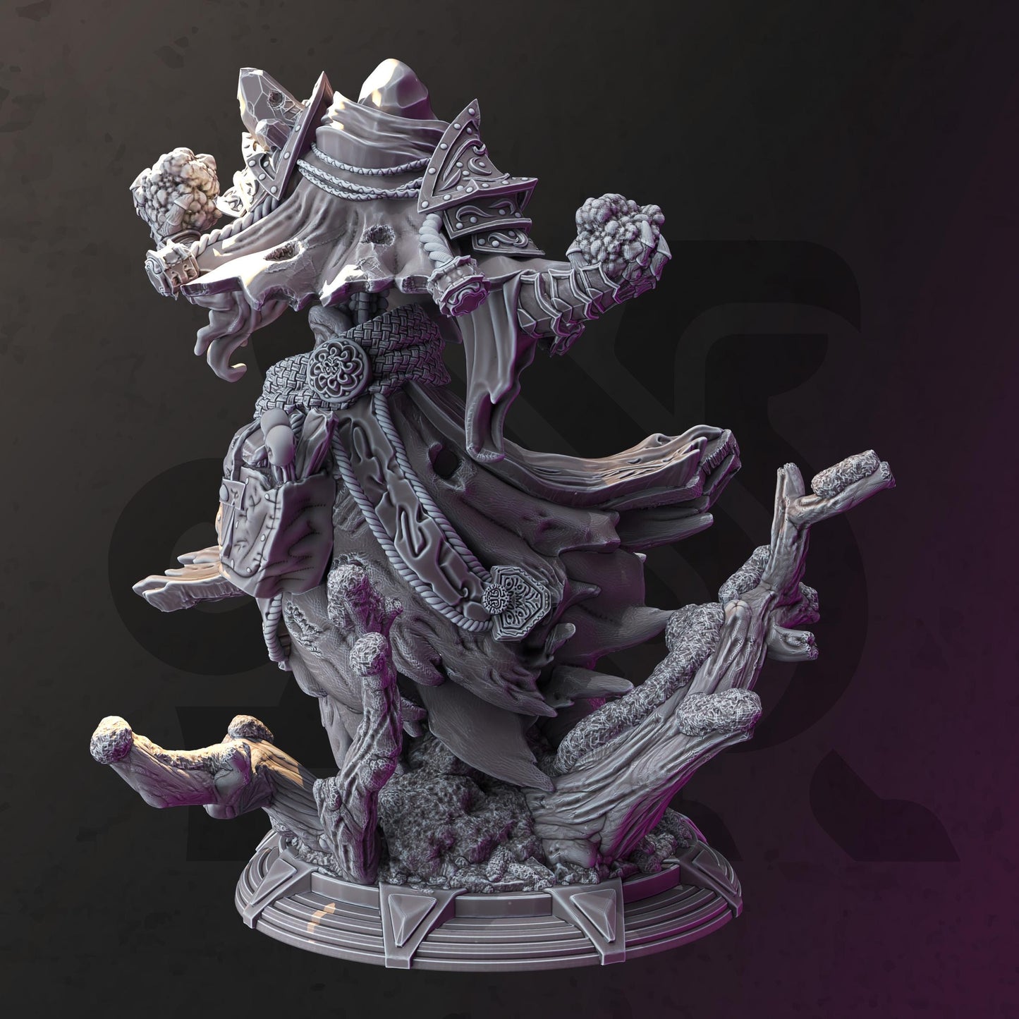 Dark Wraith Lich - Brisini - 3D Printed Tabletop Figure for Dungeons & Dragons, DnD, Pathfinder RPGs, TTRPG