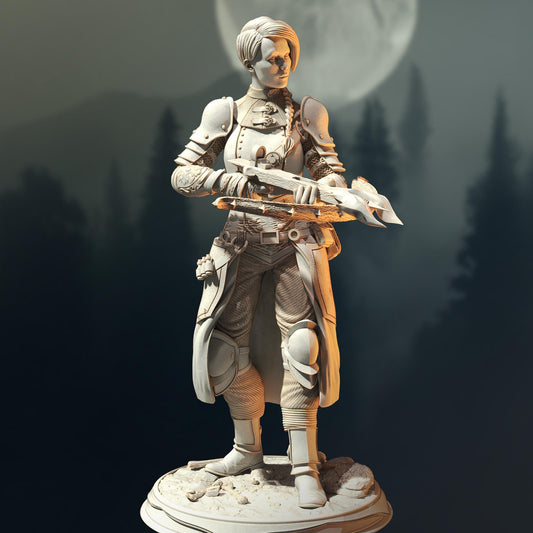 Human Ranger - Velandrin Wolfsbane (Medium) - Tabletop Figure for Dungeons & Dragons, DnD, Pathfinder RPGs, TTRPG