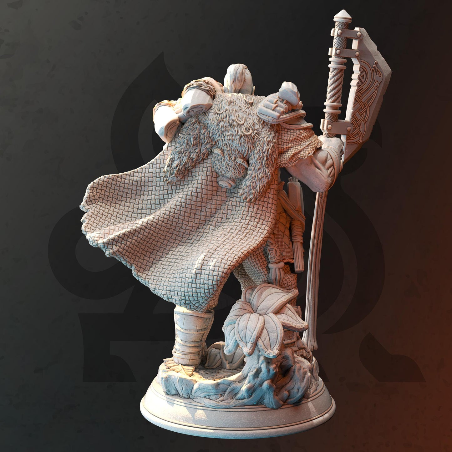 Viking Barbarian Berserker - Orik Bjornstain (Medium) - Tabletop Figure for Dungeons & Dragons, DnD, Pathfinder RPGs, TTRPG