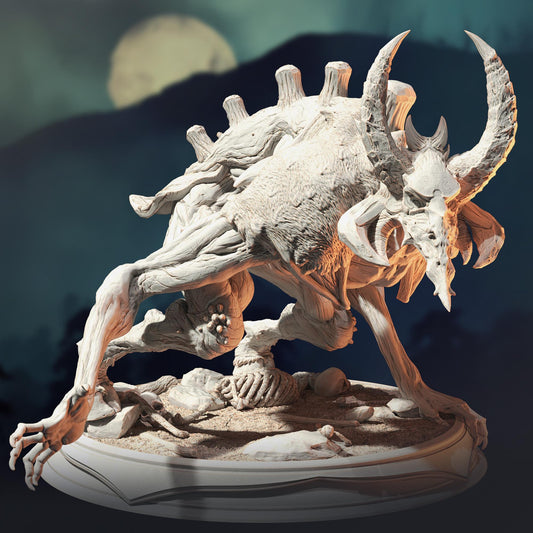 Fey Spirit Wendigo - Fjornath (Large) - 3D Printed Tabletop Figure for Dungeons & Dragons, DnD, Pathfinder RPGs, TTRPG