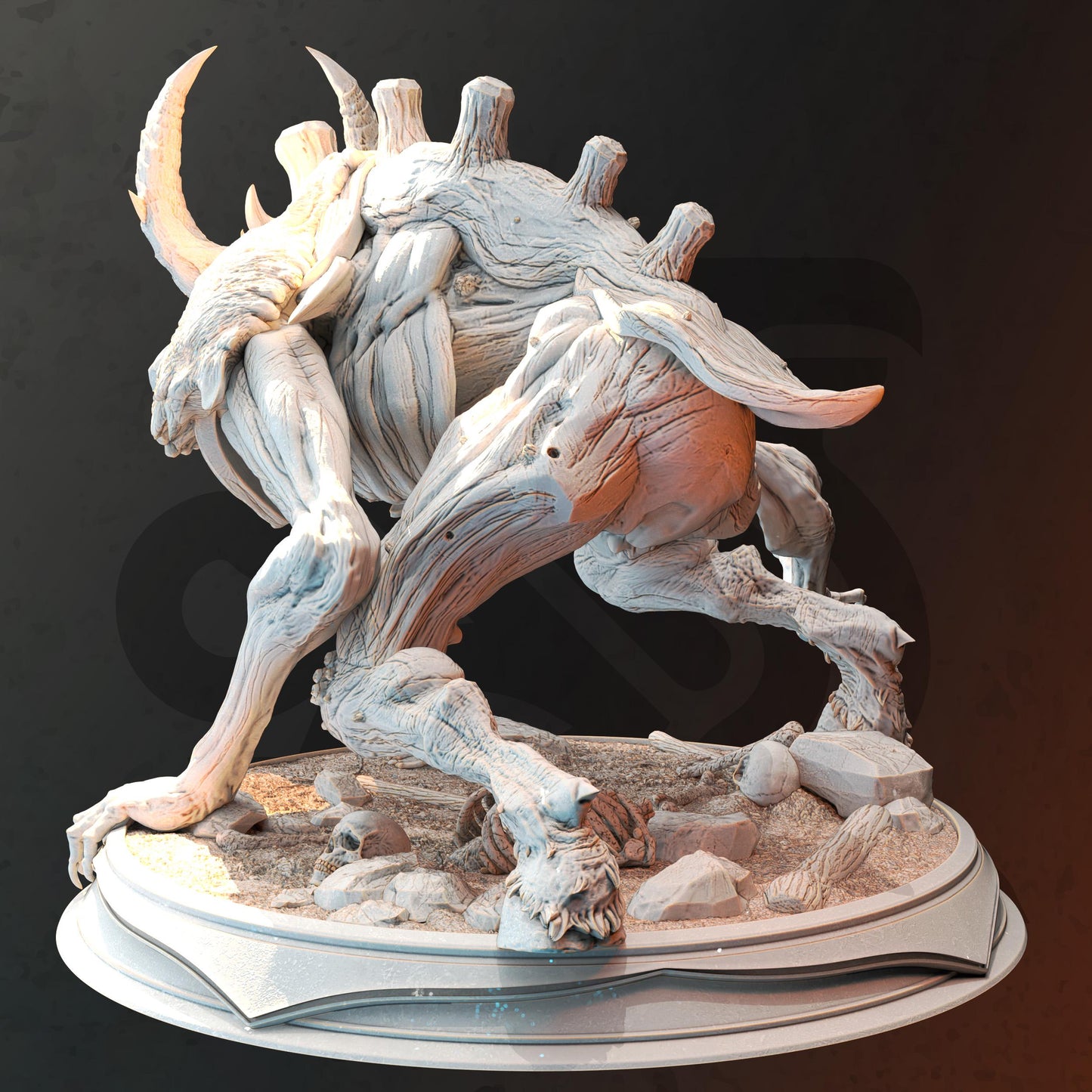 Fey Spirit Wendigo - Fjornath (Large) - 3D Printed Tabletop Figure for Dungeons & Dragons, DnD, Pathfinder RPGs, TTRPG