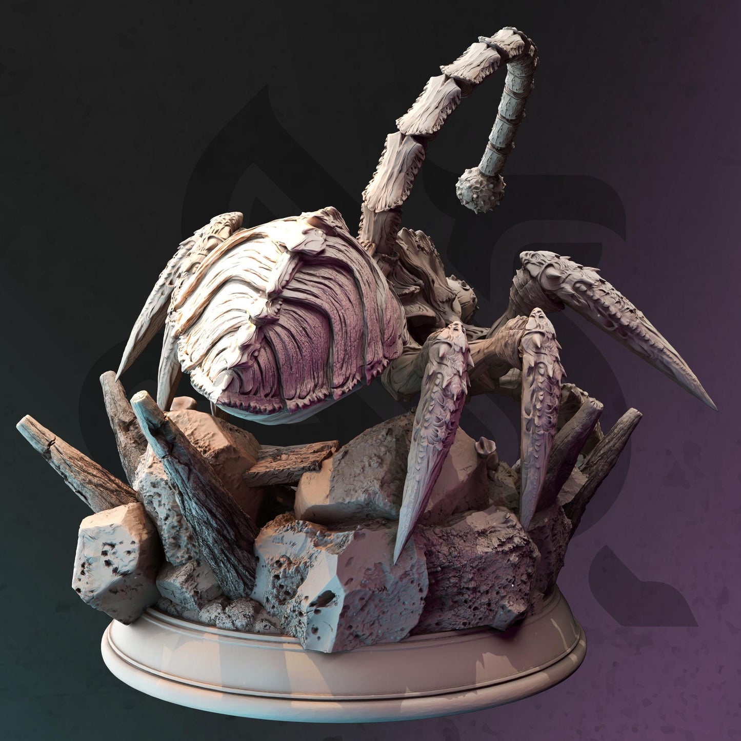 Giant Spider Assassin - Meloth the Watcher (Large) - 3D Printed Tabletop Figure for Dungeons & Dragons, DnD, Pathfinder RPGs, TTRPG