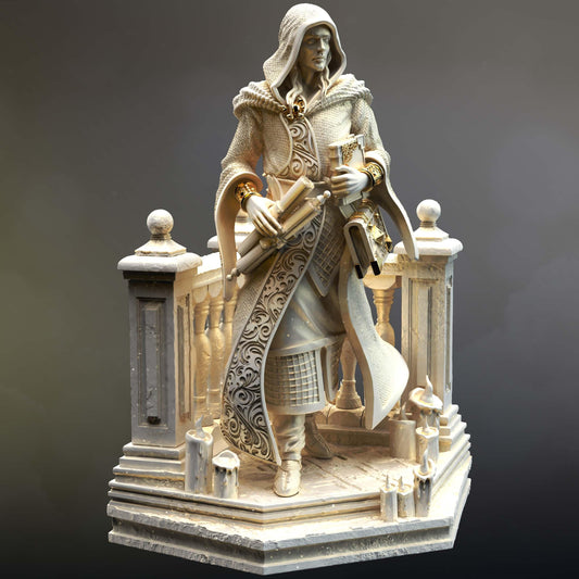 Divine Loremaster of Wisdom - Tharanais (Medium) - 3D Printed Tabletop Figure for Dungeons & Dragons, DnD, Pathfinder RPGs, TTRPG