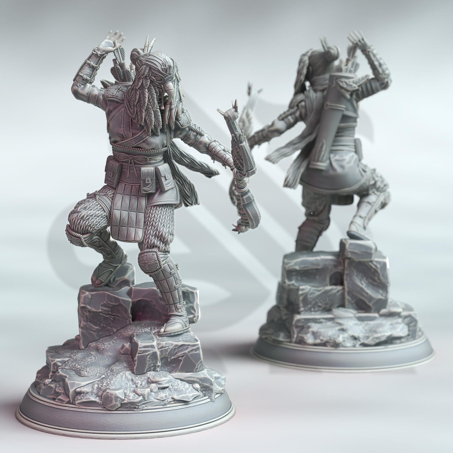 Samurai of the Falcon - Sora Takashi (Medium) - 3D Printed Tabletop Figure for Dungeons & Dragons, DnD, Pathfinder RPGs, TTRPG