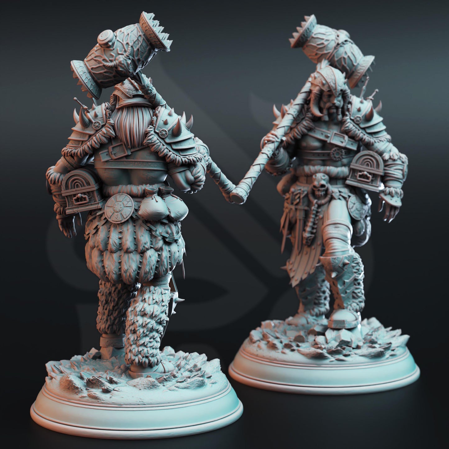 Snow Giant Warhammer (Huge) - 3D Printed Tabletop Figure for Dungeons & Dragons, DnD, Pathfinder RPGs, TTRPG