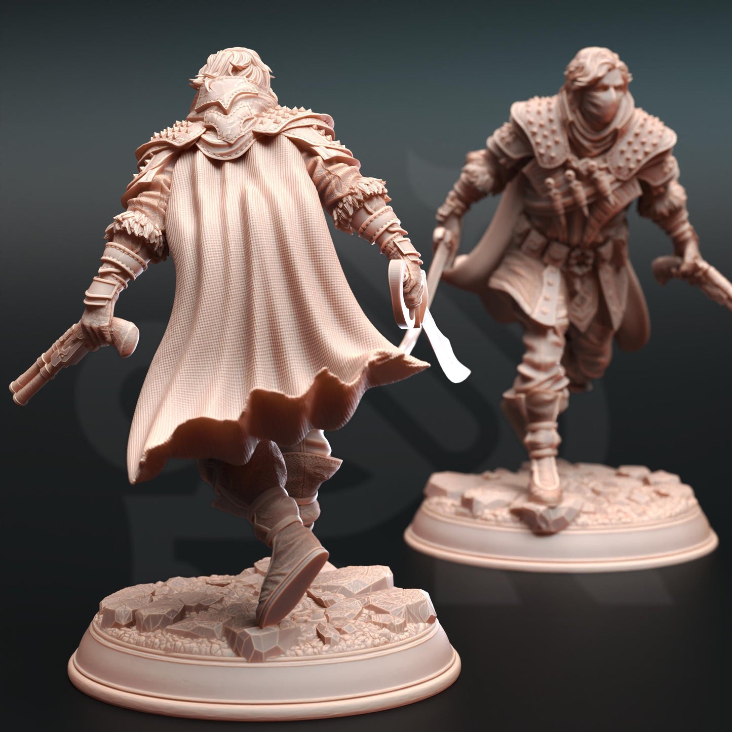 Bandit Boss - Derrick the Fin (Medium) - 3D Printed Tabletop Figure for Dungeons & Dragons, DnD, Pathfinder RPGs, TTRPG