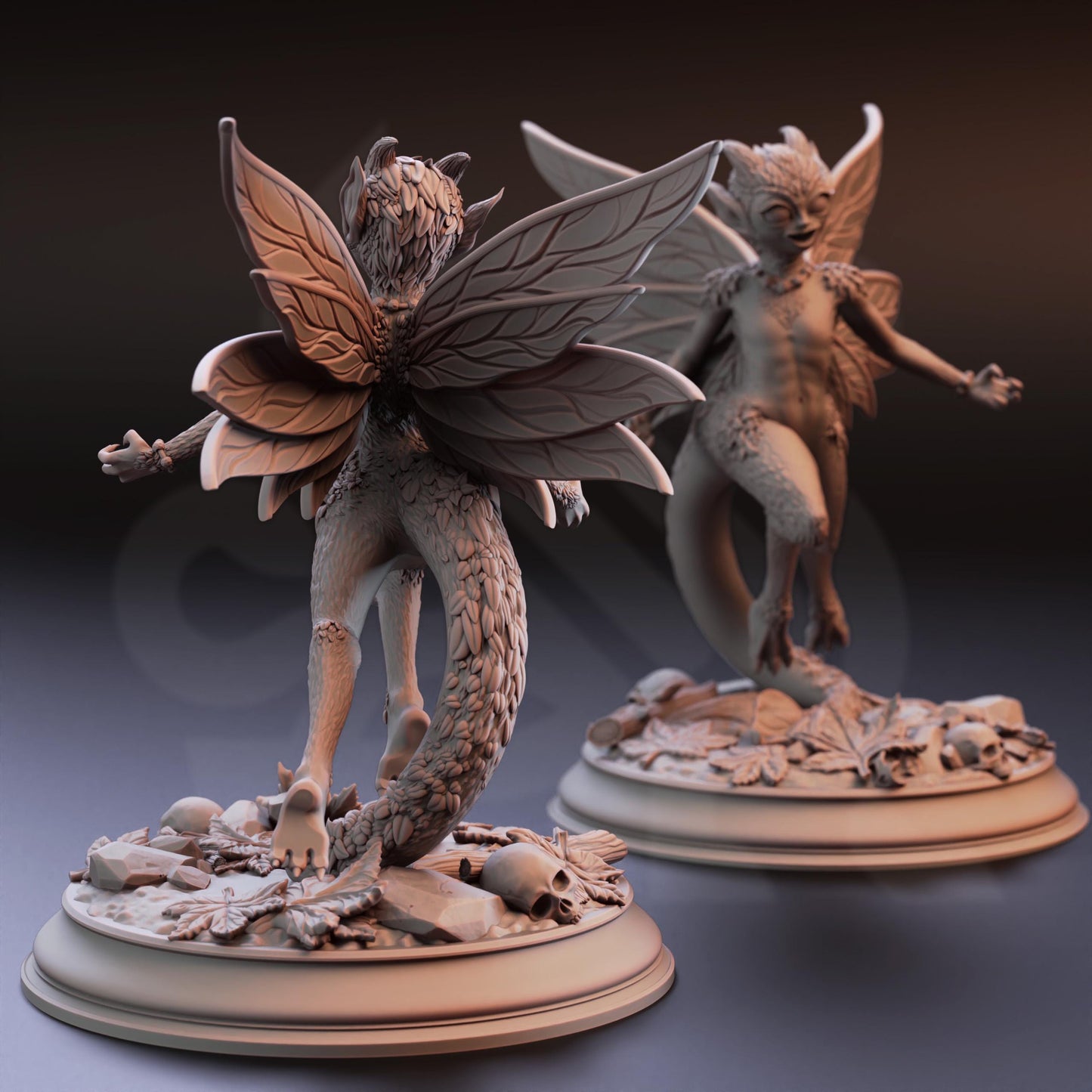 Feral Faeries - Syldi (Bundle) - 3D Printed Tabletop Figure for Dungeons & Dragons, DnD, Pathfinder RPGs, TTRPG