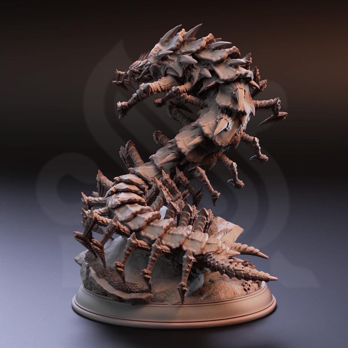 Eldritch Centipede Abomination - Monarch Conrad (Huge) - 3D Printed Tabletop Figure for Dungeons & Dragons, DnD, Pathfinder RPGs, TTRPG