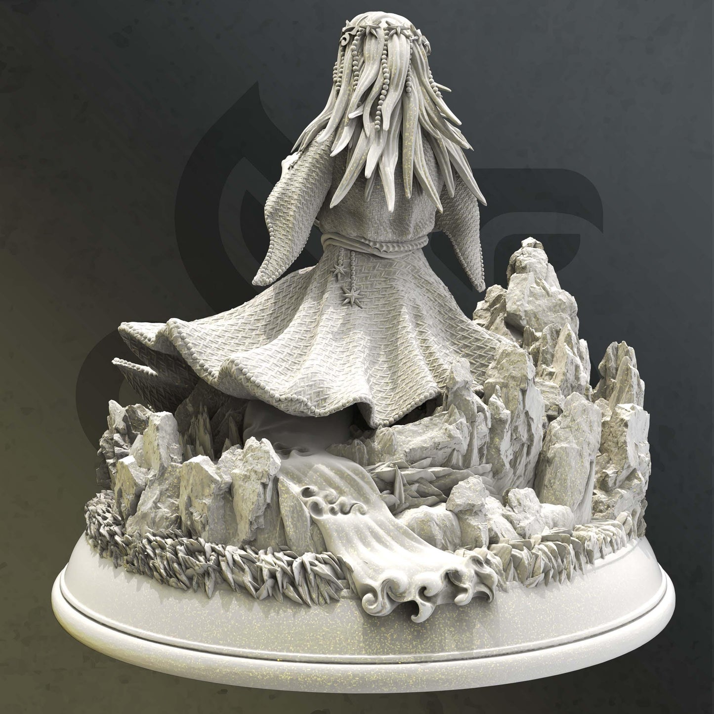 Goddess of Creation - Minera - 3D Printed Tabletop Figure for Dungeons & Dragons, DnD, Pathfinder RPGs, TTRPG