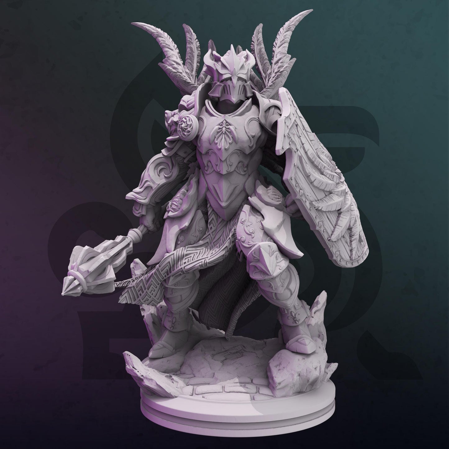 Arcana Cleric - Zyril (Medium) - 3D Printed Tabletop Figure for Dungeons & Dragons, DnD, Pathfinder RPGs, TTRPG