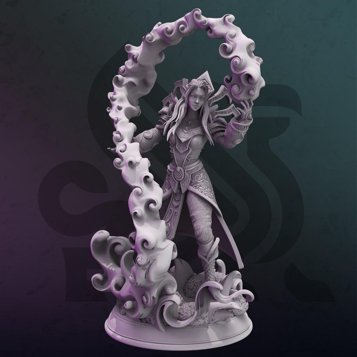 High Elf Sorceress - Irivyl (Medium) - Tabletop Figure for Dungeons & Dragons, DnD, Pathfinder RPGs, TTRPG