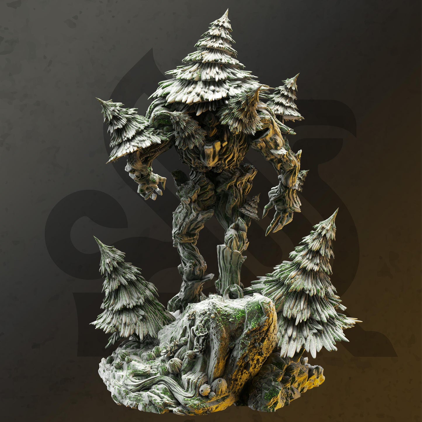 Treant of the Pine - Garamoud (Huge) - 3D Printed Tabletop Figure for Dungeons & Dragons, DnD, Pathfinder RPGs, TTRPG