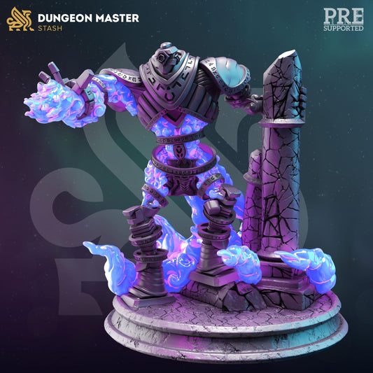 Arcane Golem - Orodwys - 3D Printed Tabletop Figure for Dungeons & Dragons, DnD, Pathfinder RPGs, TTRPG