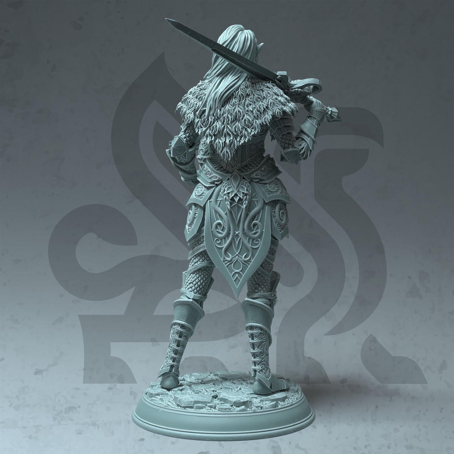 Fey Elf Paladin - Celathyn (Medium) - Tabletop Figure for Dungeons & Dragons, DnD, Pathfinder RPGs, TTRPG