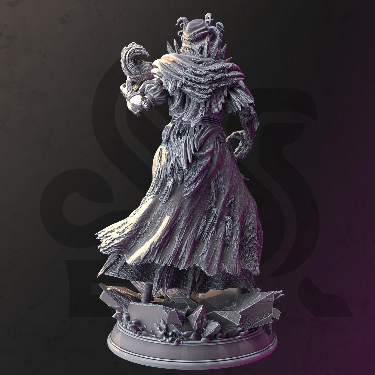 Frozen Lich - Thirazar (Medium) - 3D Printed Tabletop Figure for Dungeons & Dragons, DnD, Pathfinder RPGs, TTRPG