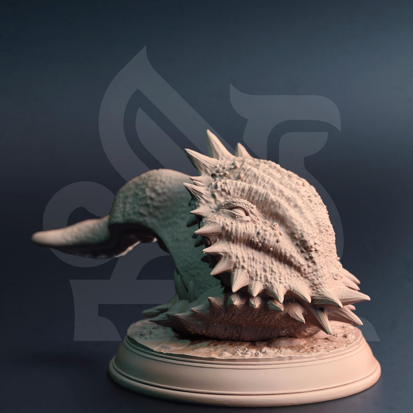 Clam Mimic - Shelldon (Medium) - 3D Printed Tabletop Figure for Dungeons & Dragons, DnD, Pathfinder RPGs, TTRPG