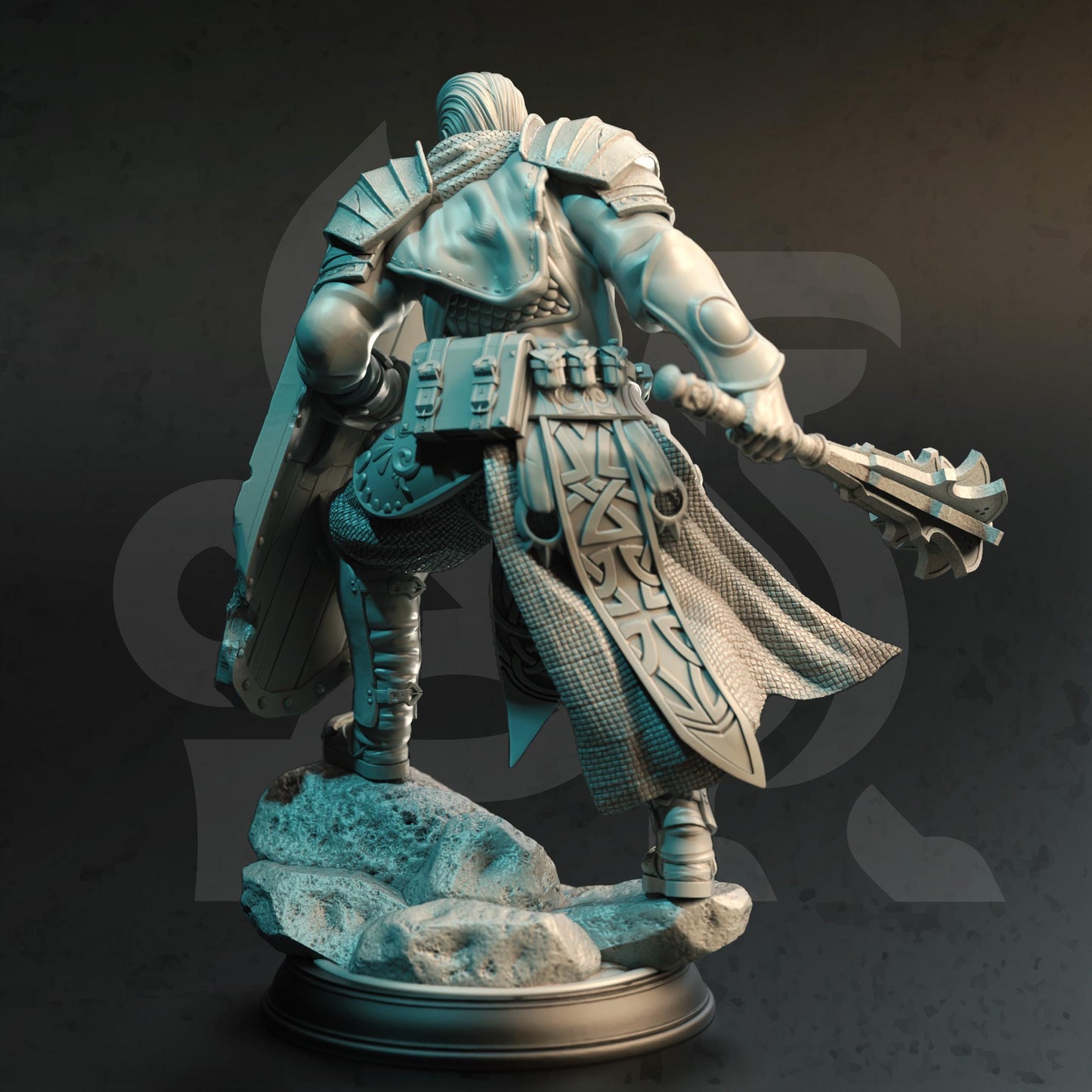 Twin Sun Cleric - Arkeus (Medium) - Tabletop Figure for Dungeons & Dragons, DnD, Pathfinder RPGs, TTRPG