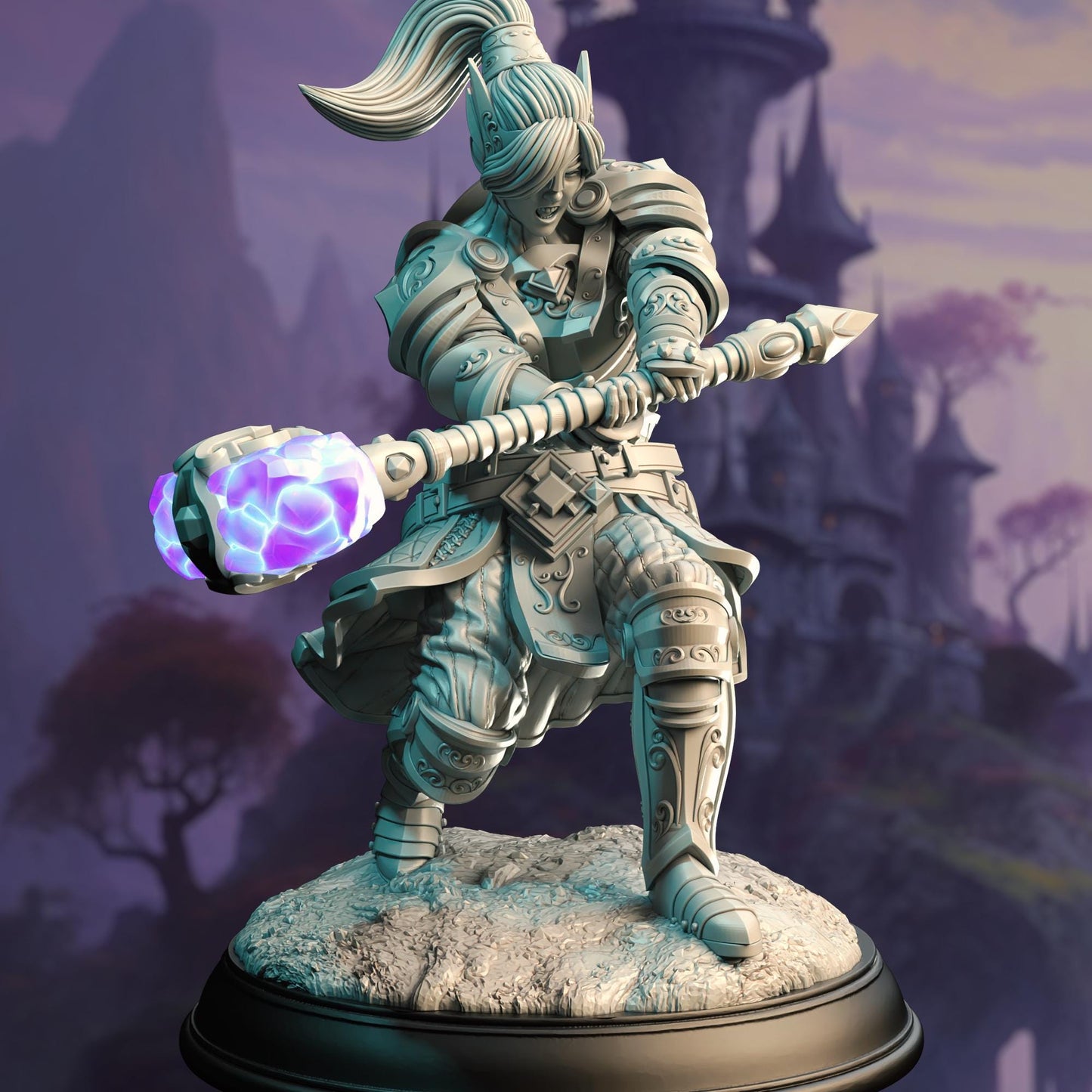 Cleric of the Arcane - Querina - 3D Printed Tabletop Figure for Dungeons & Dragons, DnD, Pathfinder RPGs, TTRPG