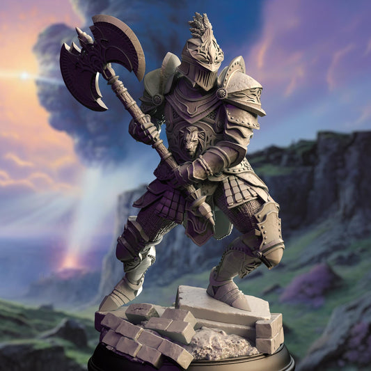 Goliath Knight - Brogvar (Medium) - Tabletop Figure for Dungeons & Dragons, DnD, Pathfinder RPGs, TTRPG