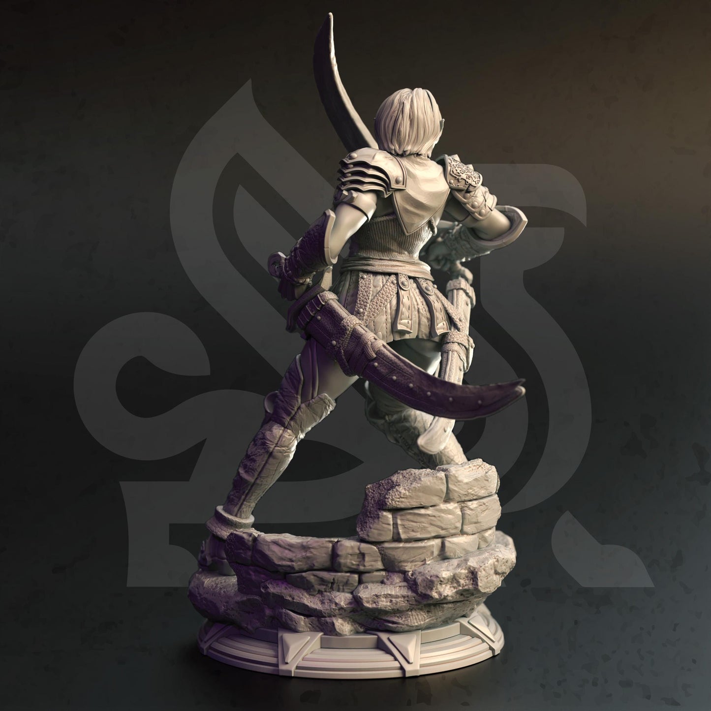 Elven Shadowfoot - Scarlett - 3D Printed Tabletop Figure for Dungeons & Dragons, DnD, Pathfinder RPGs, TTRPG