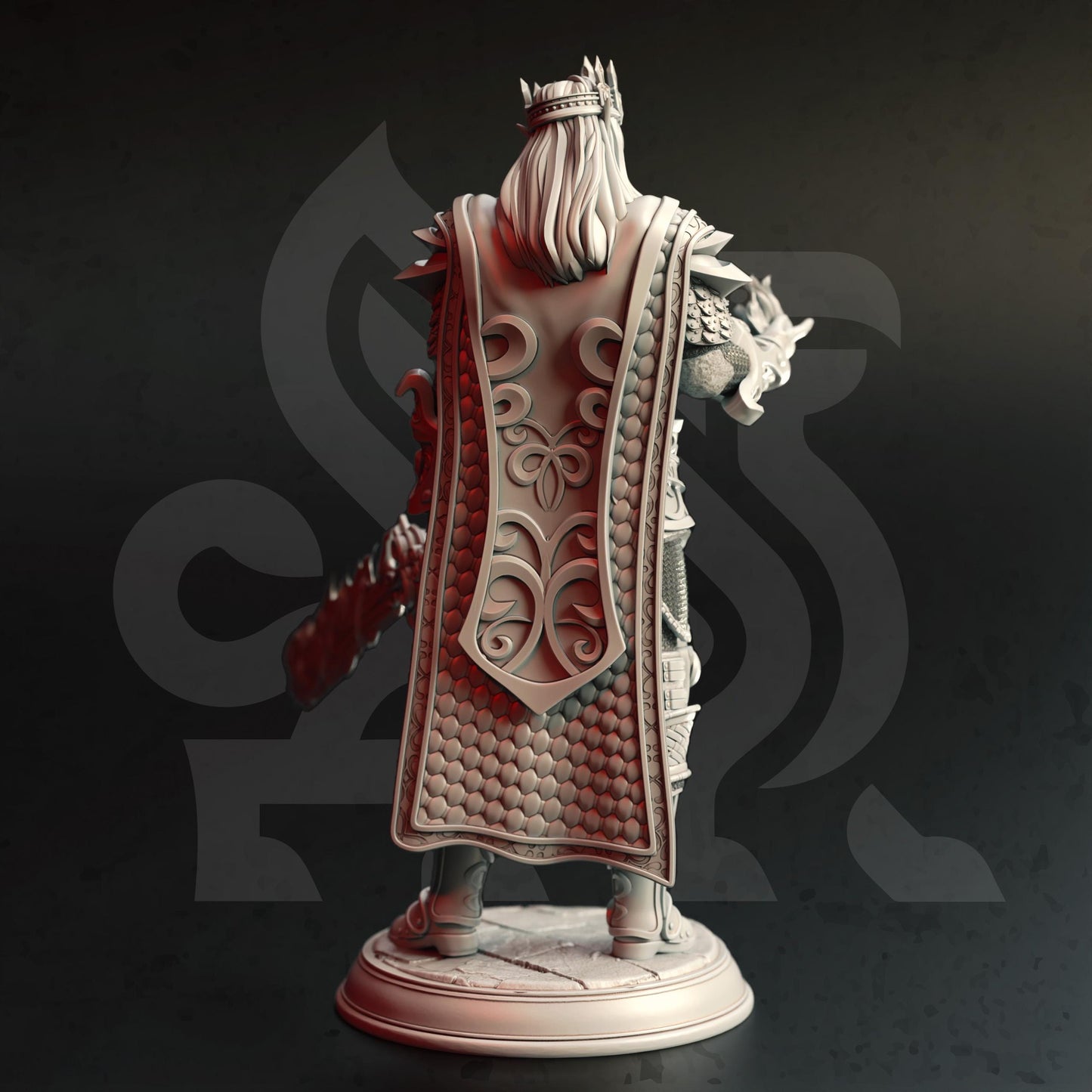 High Elven King - Artorian Nirloom - 3D Printed Tabletop Figure for Dungeons & Dragons, DnD, Pathfinder RPGs, TTRPG