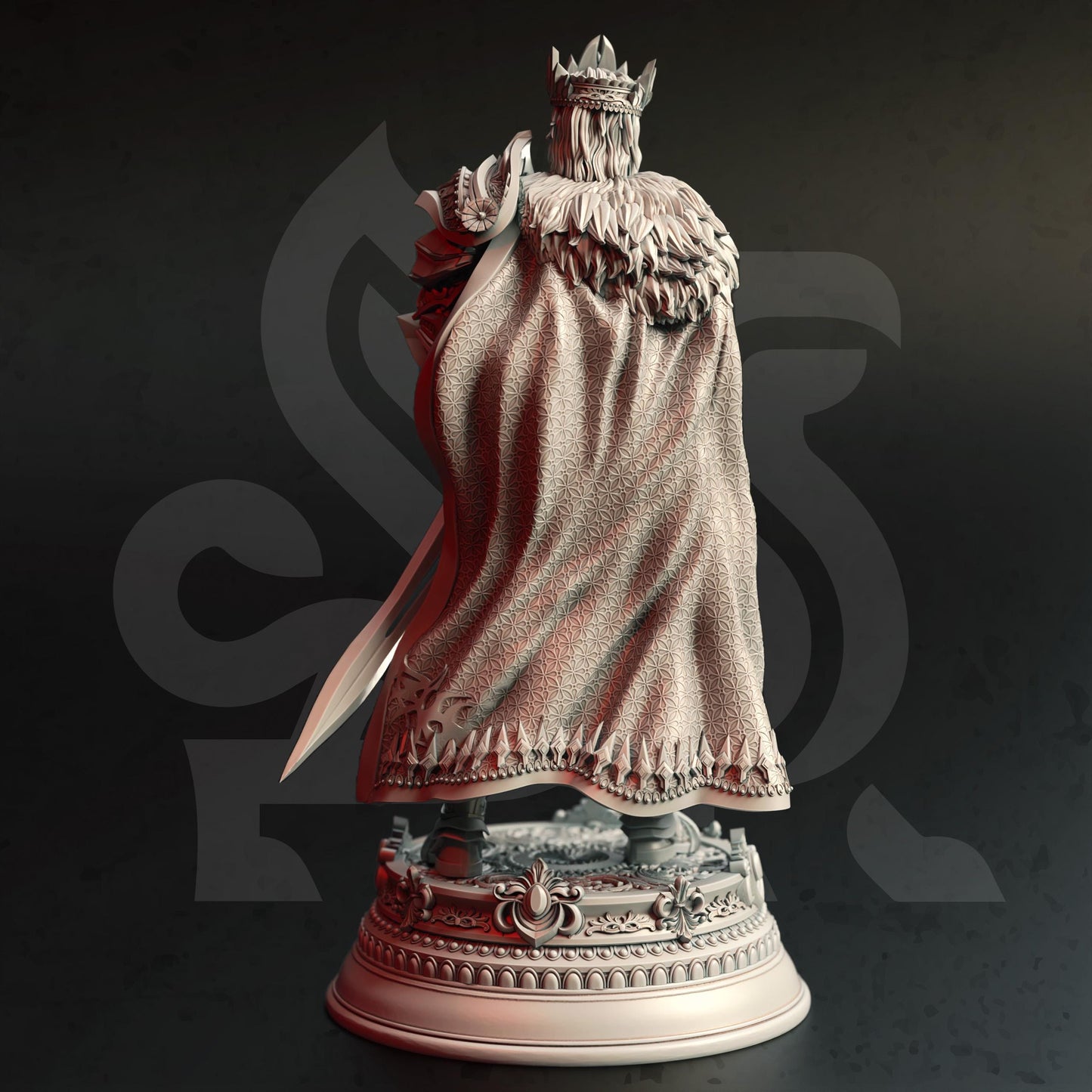 Human Warrior King - King Trendium (Medium) - Tabletop Figure for Dungeons & Dragons, DnD, Pathfinder RPGs, TTRPG