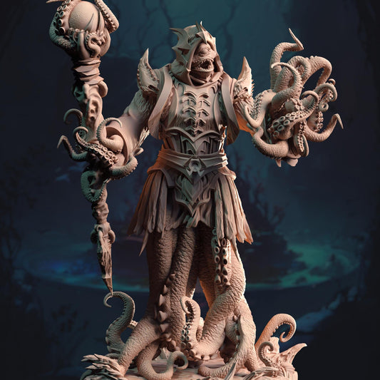 Dark Lord of the Depths - Quorenderi (Large) - 3D Printed Tabletop Figure for Dungeons & Dragons, DnD, Pathfinder RPGs, TTRPG