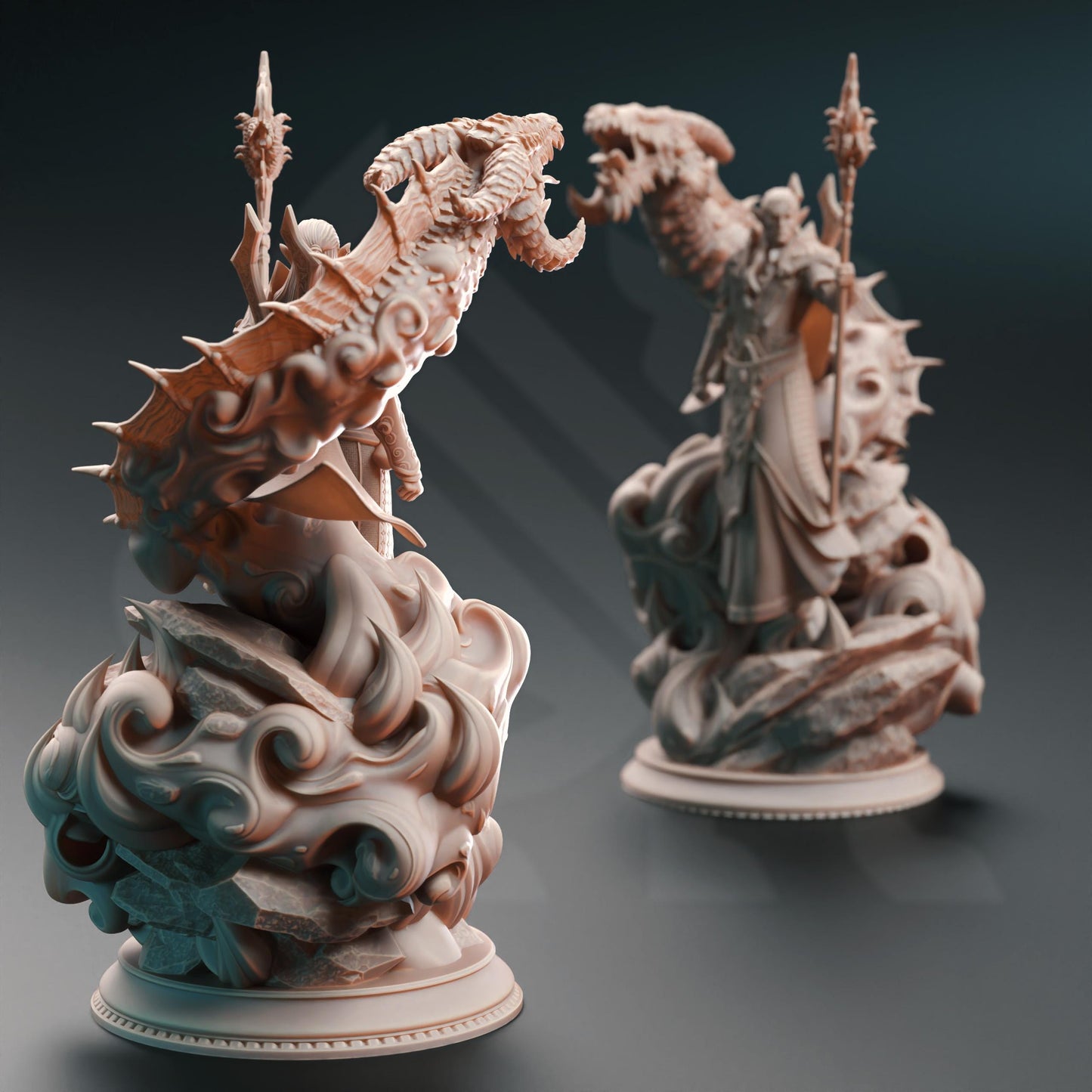 High Elf Draconic Sorcerer - Karydian - 3D Printed Tabletop Figure for Dungeons & Dragons, DnD, Pathfinder RPGs, TTRPG