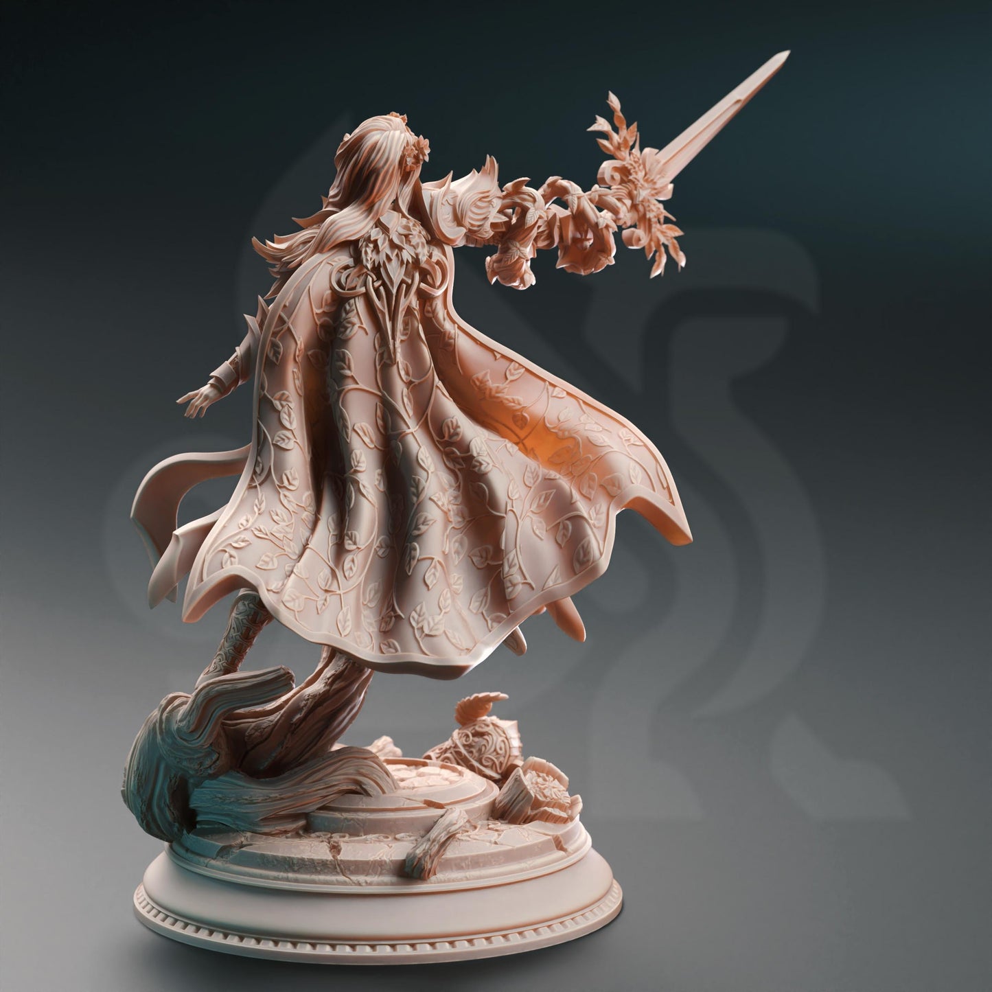 Champion Fey Elf Paladin - Celathyn (Medium) - Tabletop Figure for Dungeons & Dragons, DnD, Pathfinder RPGs, TTRPG