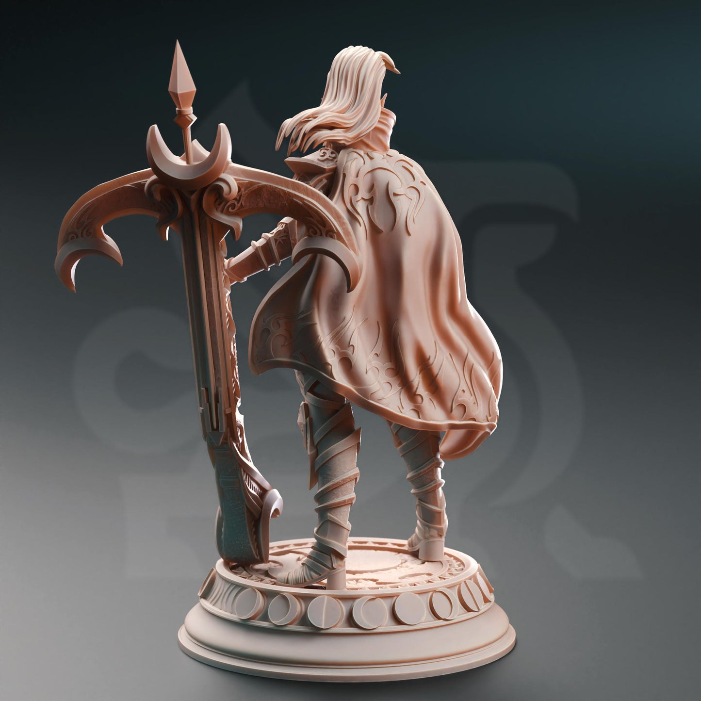 Drow Moonlight Ranger - Exrin Nvata - 3D Printed Tabletop Figure for Dungeons & Dragons, DnD, Pathfinder RPGs, TTRPG