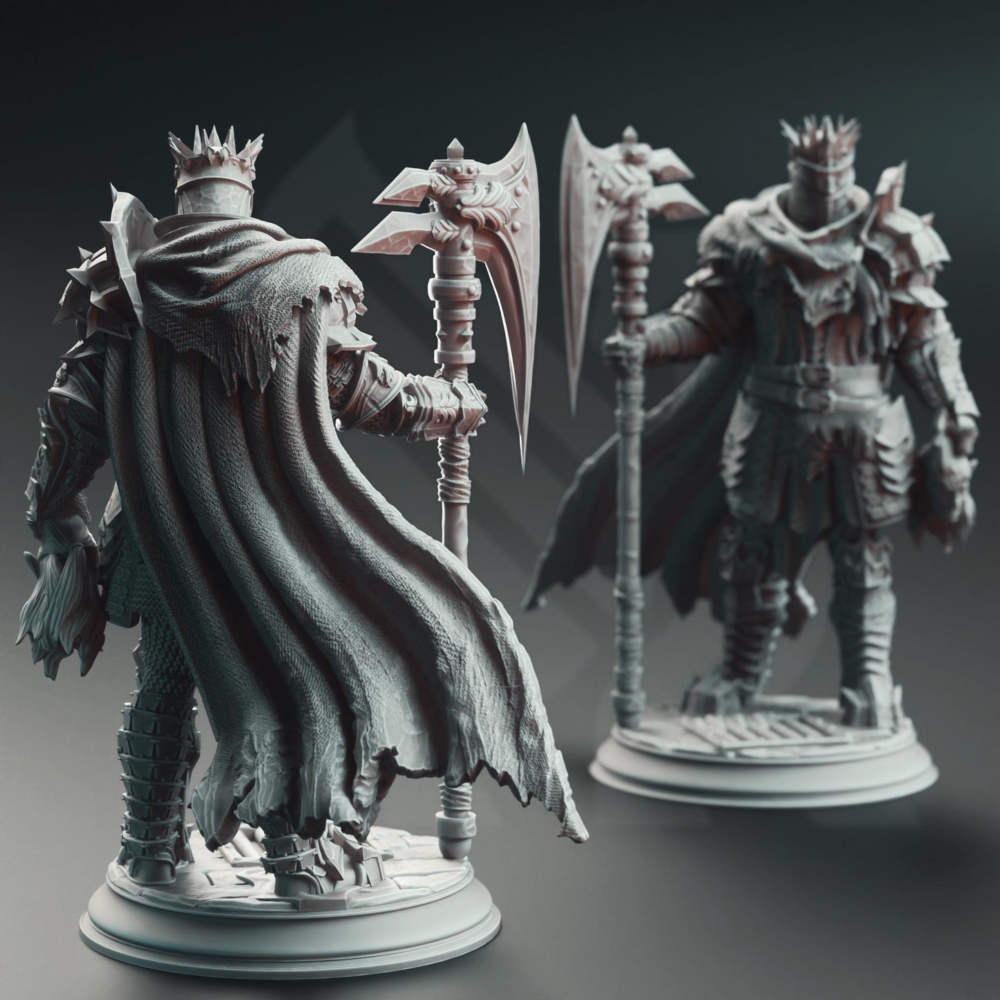 Executioner Knight - Gerhardt the Unwavering - 3D Printed Tabletop Figure for Dungeons & Dragons, DnD, Pathfinder RPGs, TTRPG