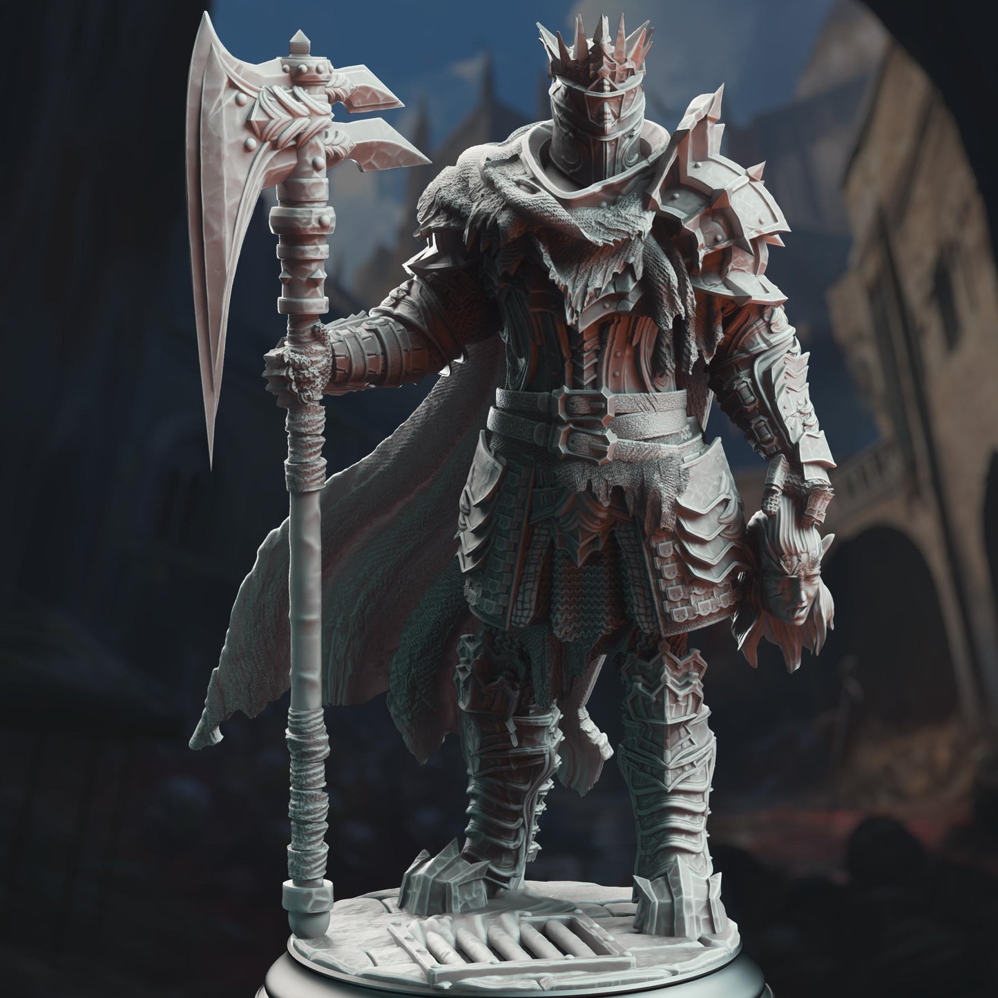 Executioner Knight - Gerhardt the Unwavering - 3D Printed Tabletop Figure for Dungeons & Dragons, DnD, Pathfinder RPGs, TTRPG