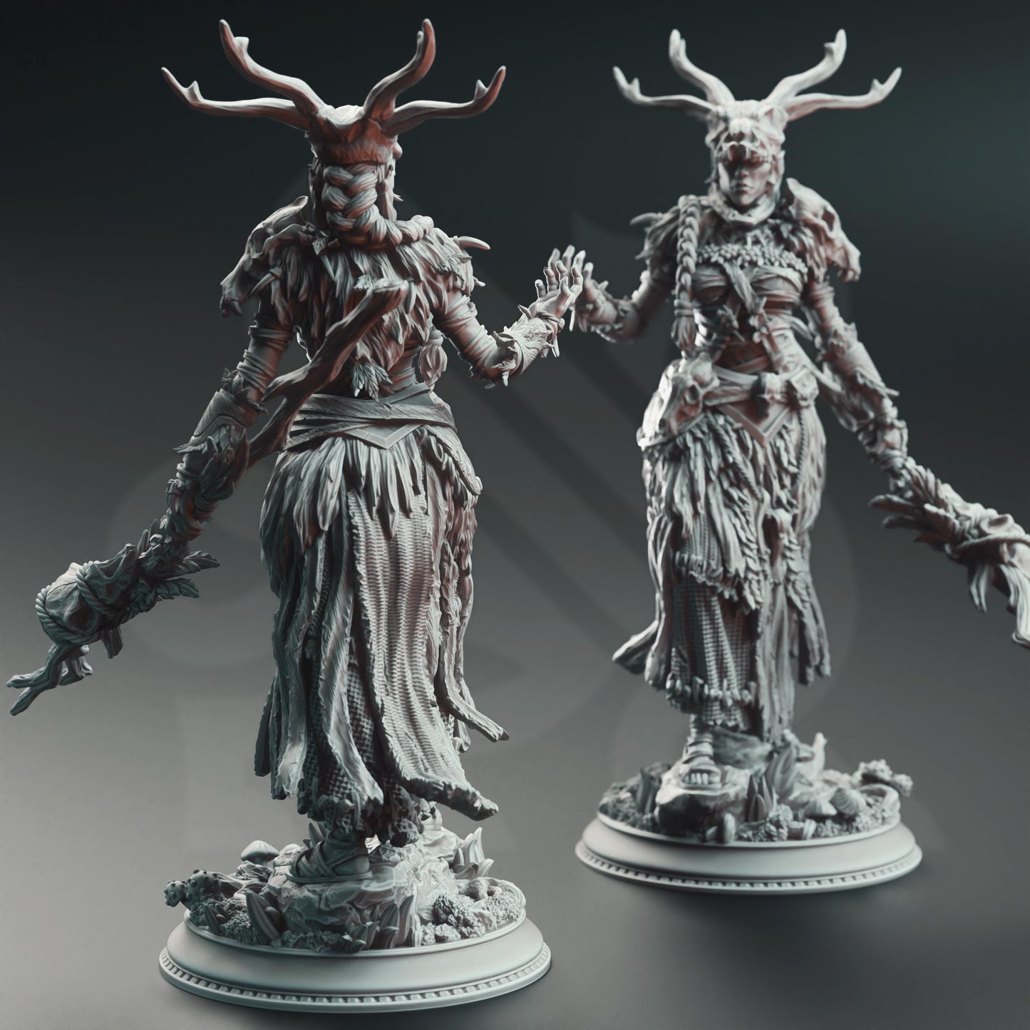 Goliath Druid Elder - Turak'tali - 3D Printed Tabletop Figure for Dungeons & Dragons, DnD, Pathfinder RPGs, TTRPG