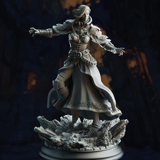 Psionic Mindweaver Seer - Violet (Medium) - Tabletop Figure for Dungeons & Dragons, DnD, Pathfinder RPGs, TTRPG