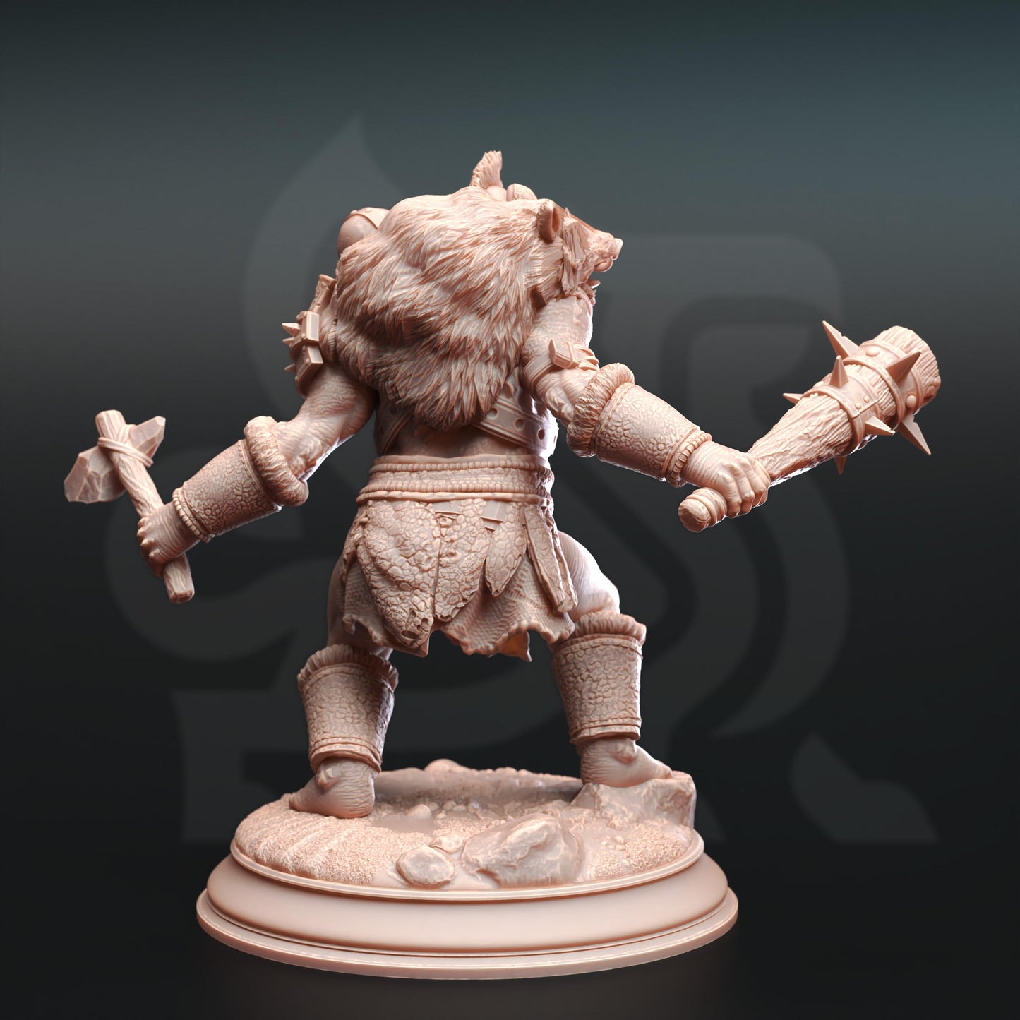 Ettin Savages - Droggod Tribe (Bundle) - 3D Printed Tabletop Figure for Dungeons & Dragons, DnD, Pathfinder RPGs, TTRPG